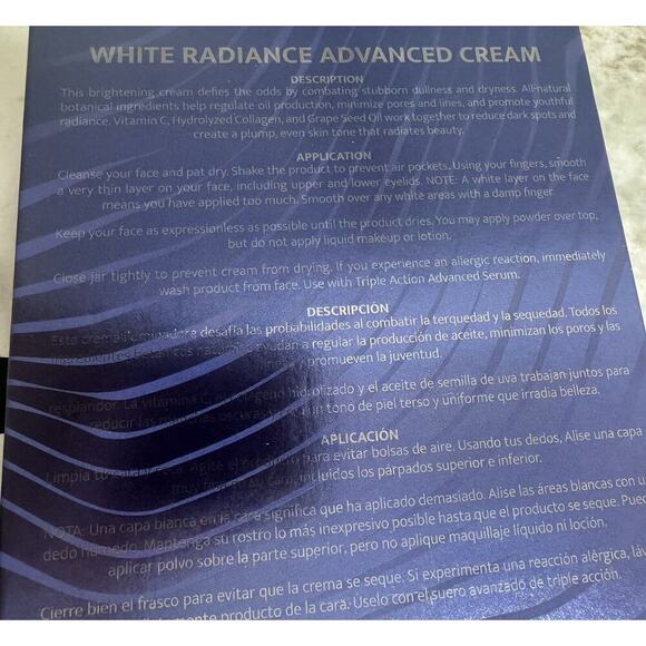 New Grace Advanced Triple Action White Radiance Cream 2 Fl Oz - Picture 2 of 7